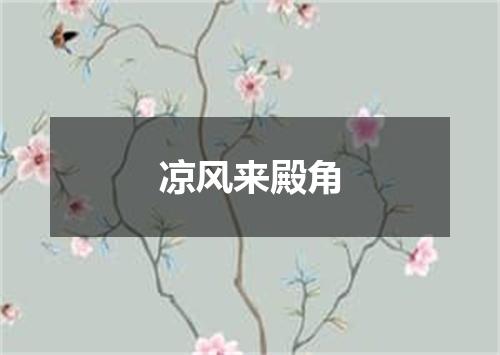 凉风来殿角