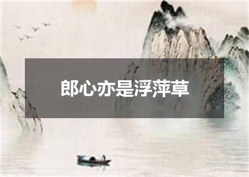 郎心亦是浮萍草