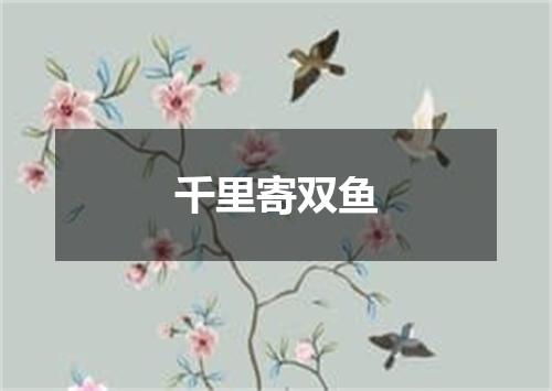 千里寄双鱼