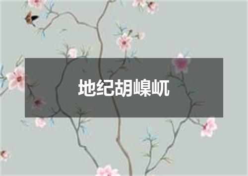 地纪胡嵲屼