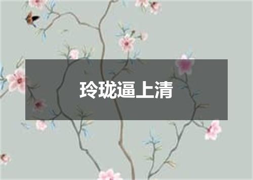 玲珑逼上清