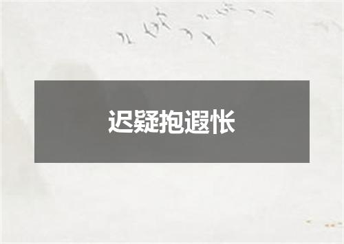 迟疑抱遐怅