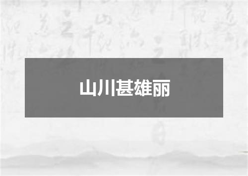 山川甚雄丽