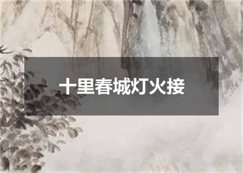 十里春城灯火接