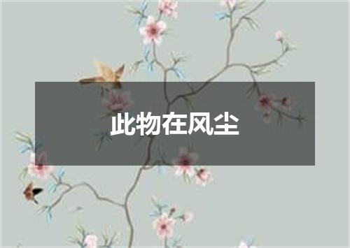 此物在风尘