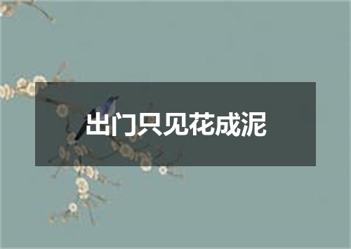 出门只见花成泥