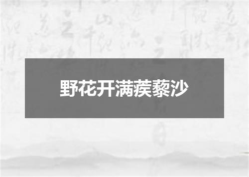 野花开满蒺藜沙