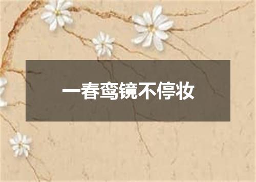一春鸾镜不停妆