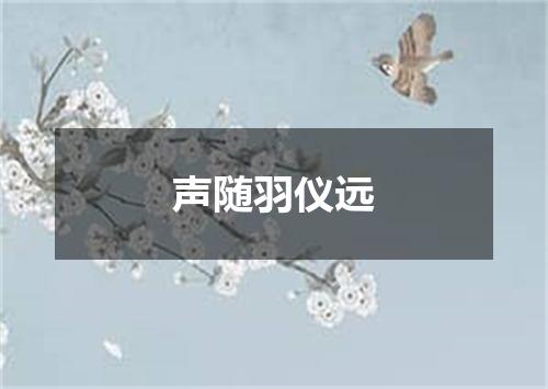 声随羽仪远