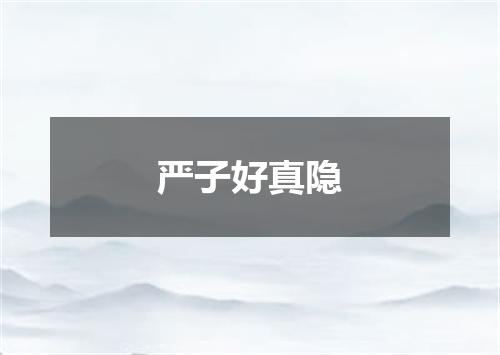 严子好真隐