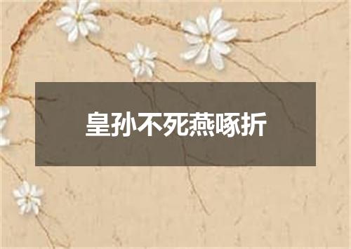皇孙不死燕啄折