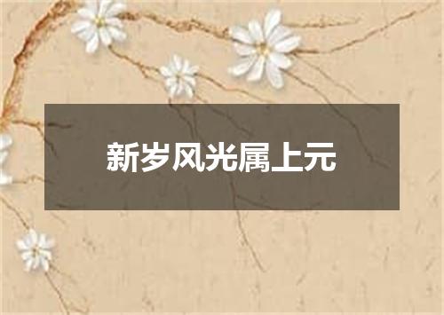 新岁风光属上元