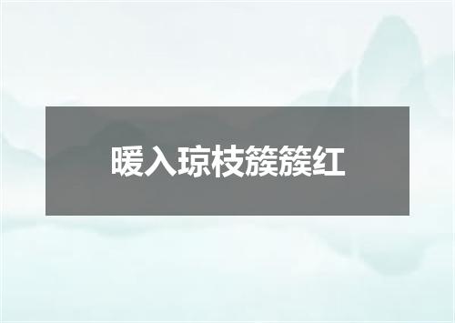 暖入琼枝簇簇红