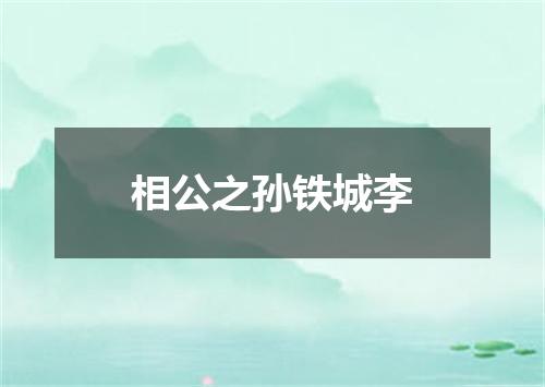 相公之孙铁城李