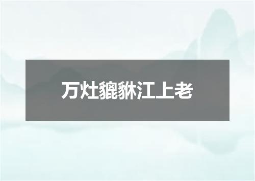 万灶貔貅江上老