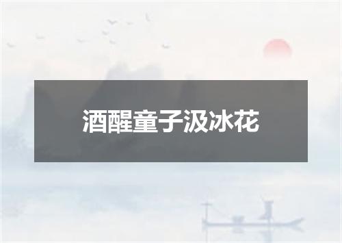酒醒童子汲冰花