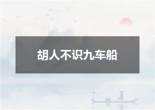 胡人不识九车船