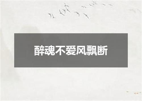 醉魂不爱风飘断