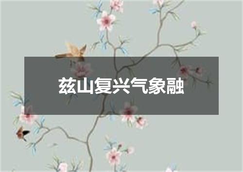 兹山复兴气象融