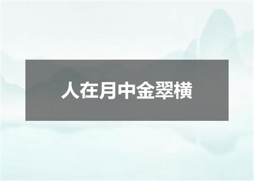 人在月中金翠横