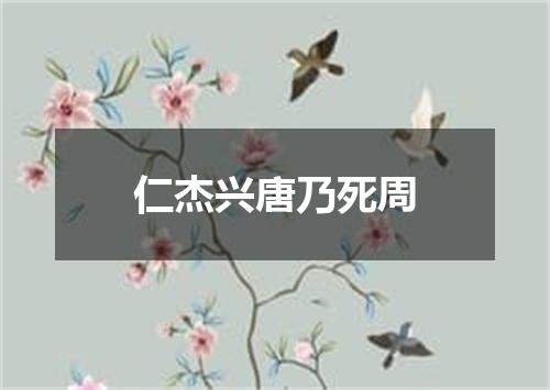 仁杰兴唐乃死周