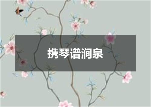 携琴谱涧泉