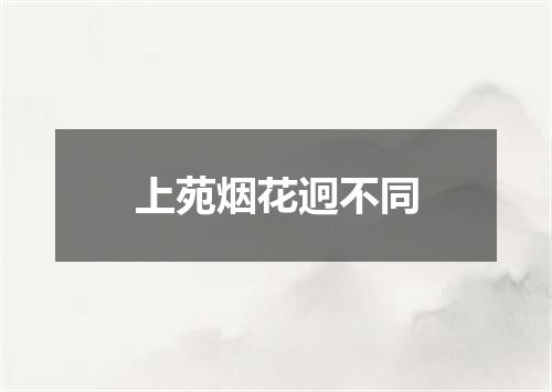 上苑烟花迥不同