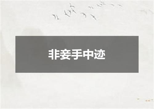 非妾手中迹