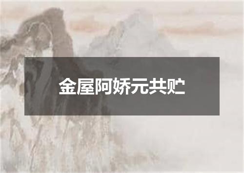 金屋阿娇元共贮