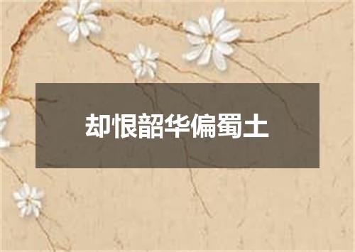却恨韶华偏蜀土
