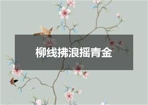 柳线拂浪摇青金