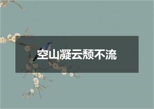 空山凝云颓不流