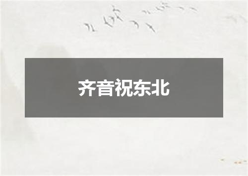 齐音祝东北