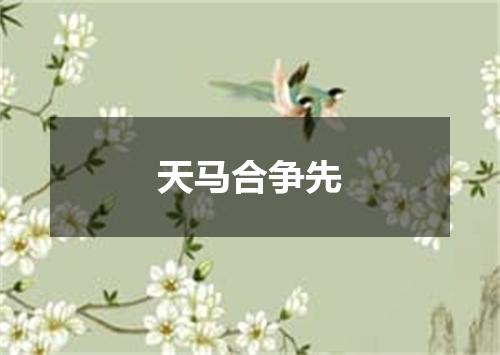 天马合争先