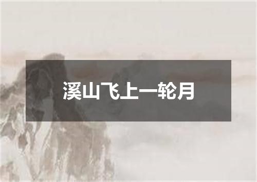 溪山飞上一轮月