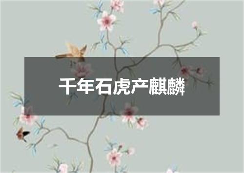 千年石虎产麒麟