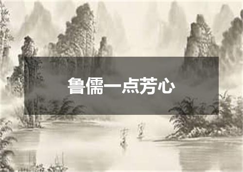 鲁儒一点芳心