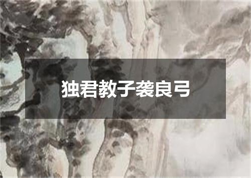 独君教子袭良弓