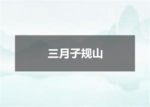 三月子规山