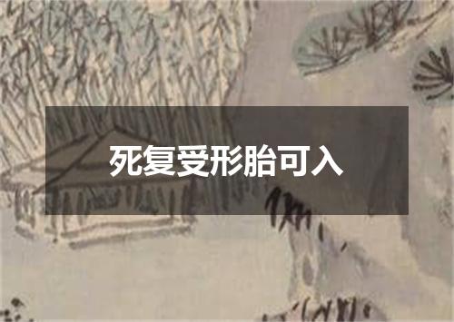 死复受形胎可入