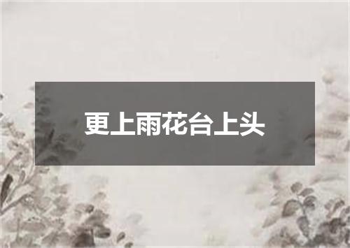 更上雨花台上头