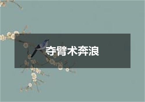 夺臂术奔浪