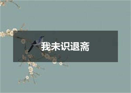我未识退斋