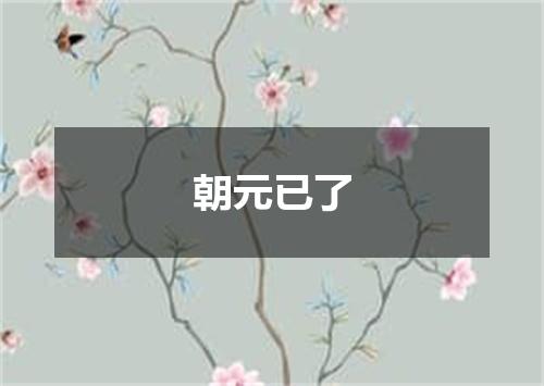 朝元已了