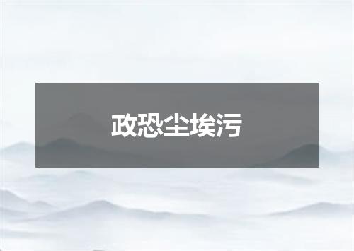 政恐尘埃污