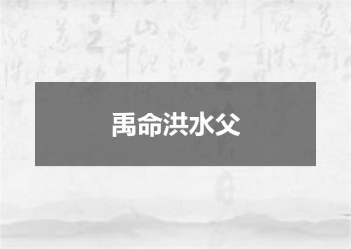 禹命洪水父