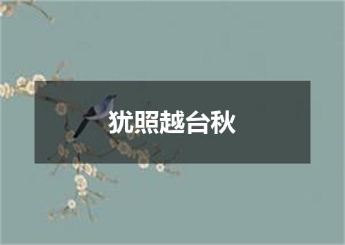 犹照越台秋