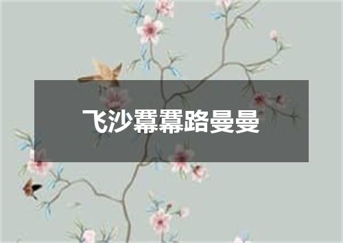飞沙羃羃路曼曼