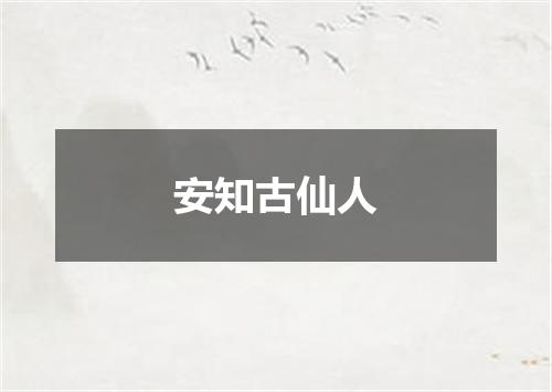 安知古仙人