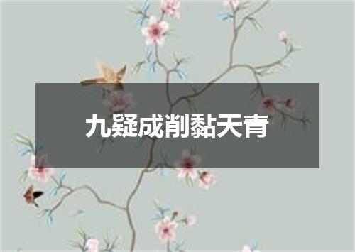 九疑成削黏天青